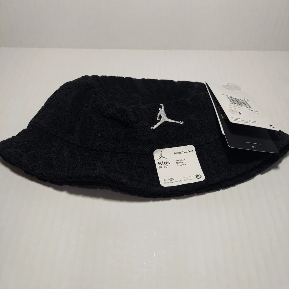 Nike Jordan Kids Size 8/20 - Fuel Up Cool Down Bucket Hat Black